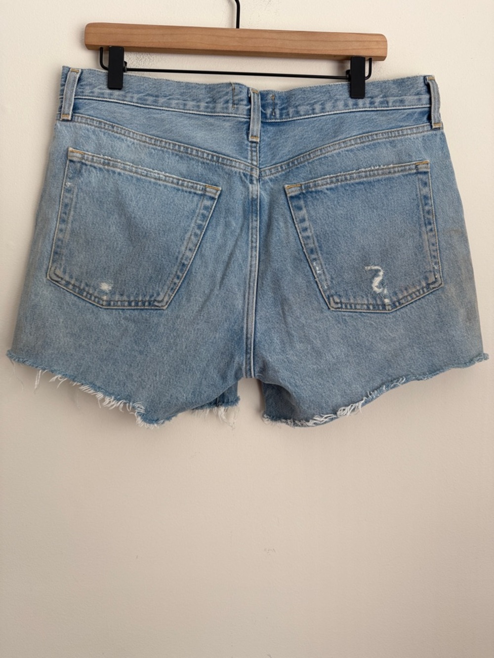AGOLDE Parker Long Loose Fit Denim Shorts Size 30 - Picture 3 of 7
